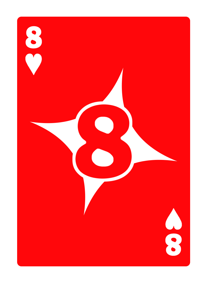 UNO 8 Hearts — Red